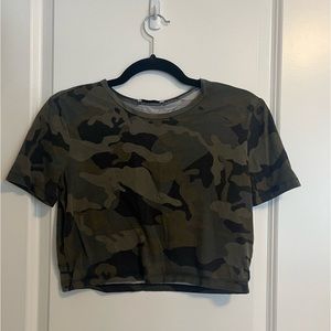 Zara Camo Crop Top